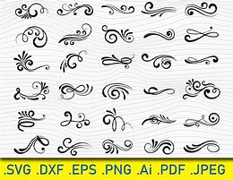 Image result for Swirl Decoration SVG