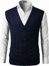 Image result for Men's Sweater Vest V-Neck
