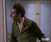 Image result for Kramer Opening Door GIF
