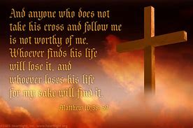Image result for Matthew Take Up Your Cross