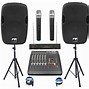 Image result for Portable PA System with 3 Wireless Micraphones