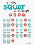 Image result for 30-Day 100 Squat Challenge Printable