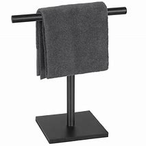 Image result for Matte Black Countertop Hand Towel Holder