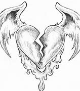 Image result for Sad Broken Heart Drawing
