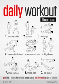 Image result for Daily at Home Workout Plan