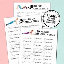 Image result for Sit Up Challenge Calendar