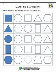 Image result for Learning Shapes Worksheets