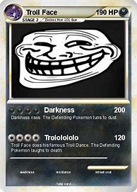 Image result for Troll Face Pokemon Card