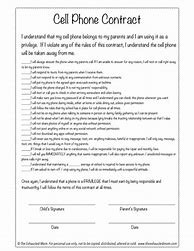 Image result for Cell Phone Contract for Kids