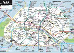Image result for Paris Metro Map with Streets