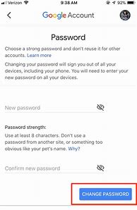 Image result for How to Change Password of Gmail