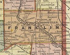 Image result for Franklin County Indiana Map