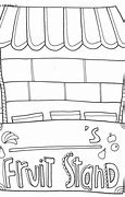 Image result for Fruit Stand Coloring Page