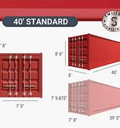 Image result for Shipping Container Size Chart