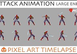 Image result for Pixel Art Attack Animation