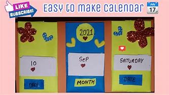 Image result for Homemade Calendar Ideas Using Ntoebook