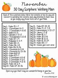 Image result for 31 Day Scripture Writing Plan
