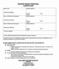Image result for Grant Proposal Cover Page Template