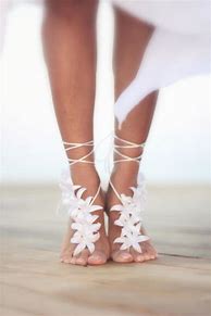 Image result for Bohemian Wedding Barefoot Sandal