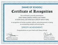 Image result for Student Recognition Certificate