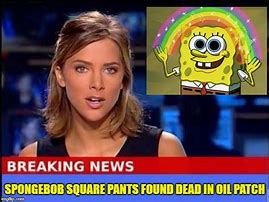 Image result for breaking news meme spongebob