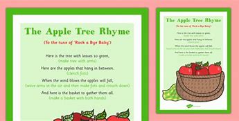 Image result for Apple Poem Preschool