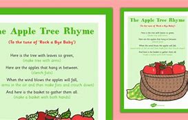 Image result for Apple Tree Nursery Rhyme