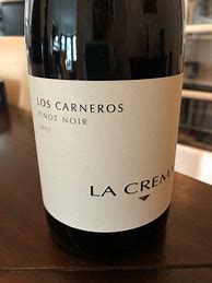 Image result for Crema Pinot Noir Carneros Hills