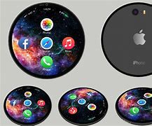 Image result for iPhones in Round Frames