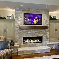 Image result for Hidden TV Over Fireplace