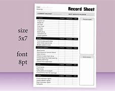 Image result for See through Record Sheet