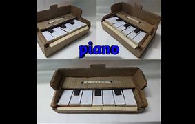 Image result for Cardboard Piano Keyboard
