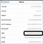 Image result for iPhone 5 Imei Number