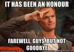 Image result for Salute Goodbye Meme