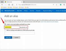 Image result for Microsoft Account Alias