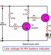 Image result for Battery Low Charging Indicator Circuit