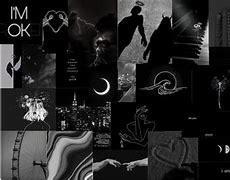 Image result for Black Aesthetic Home Screen