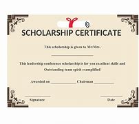 Image result for Scholarship Award Certificate Template Free