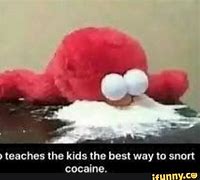 Image result for Elmo On Crack Meme
