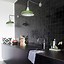 Image result for Black Brick Backsplash