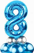 Image result for Birthday Number 8 in Blue