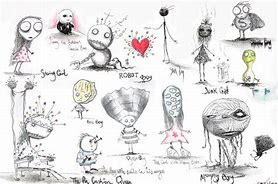 Image result for Tim Burton Doodles