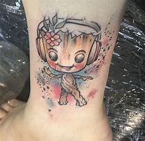 Image result for Cute Baby Groot Tattoo