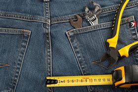 Image result for Measuring Tape Metal Clip for Work Pants