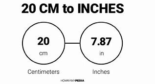 Image result for How Big Is 20 Cm in Inches