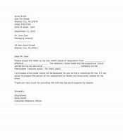 Image result for 2 Weeks Notice Template