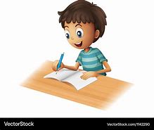 Image result for Boy Writing Clip Art