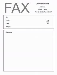 Image result for Sample Fax Cover Sheet Template