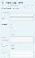 Image result for IT Service Request Form Template