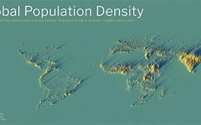 Image result for World Population Map 3D